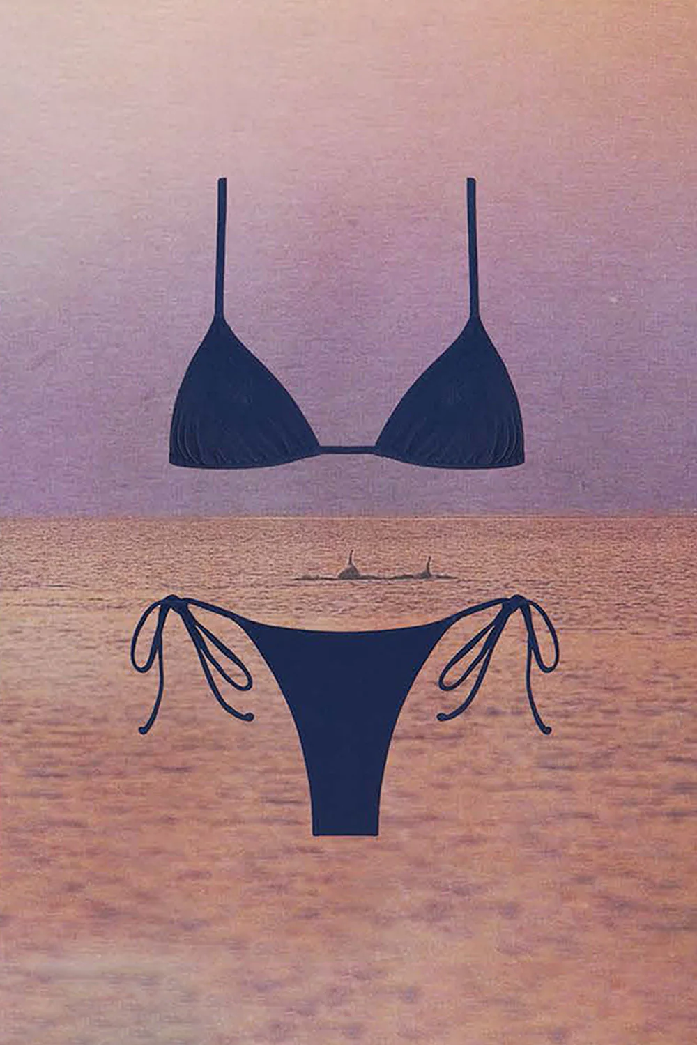 praia bottom in indigo eco terry - Image 5